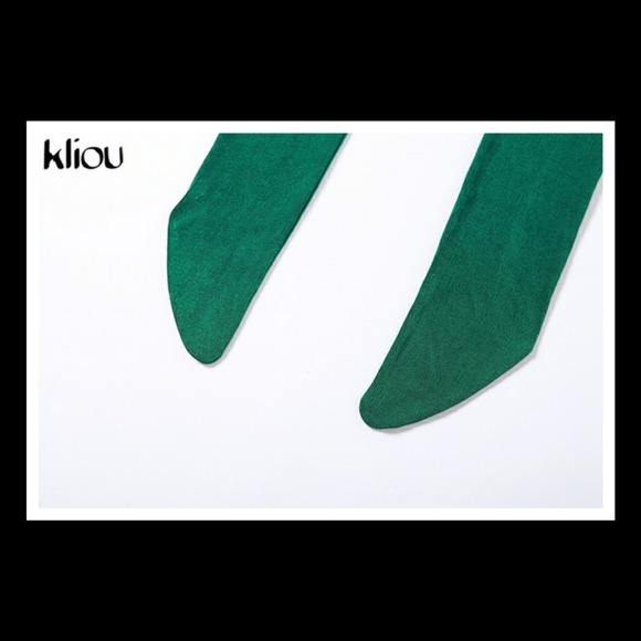 💋KLIOU HIGH STREET TWO PIECE SET w/ MOCK TURTLENECK AND FOOTIE PENCIL PANT!!! - Picture 13 of 16